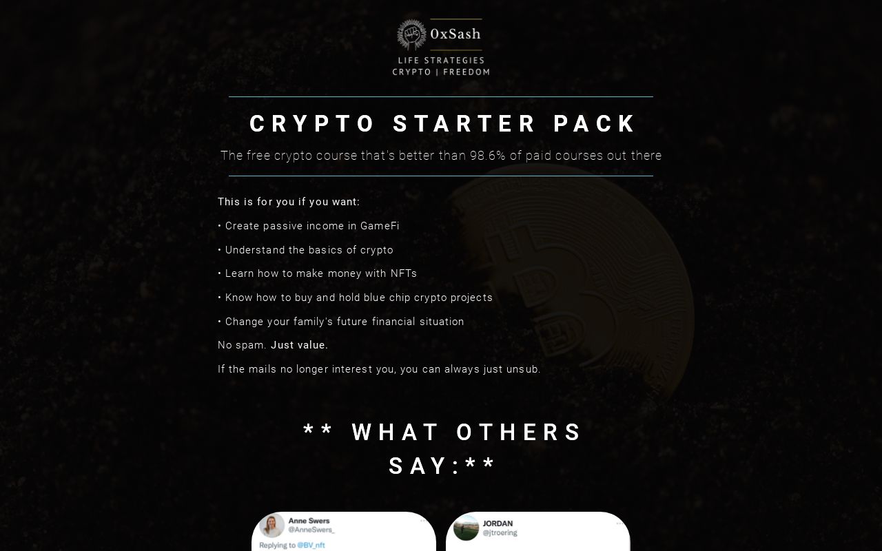 YOUR STARTER PACK TO THE CRYPTO UNIVERSE intelligence overview